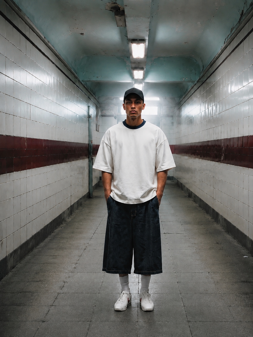 Ringer Tee Navy