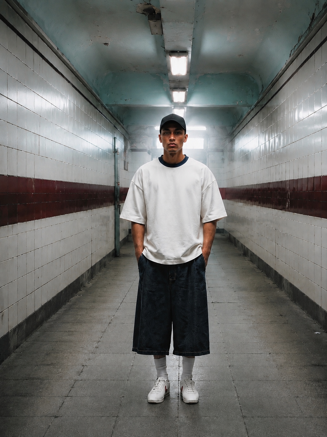 Ringer Tee Navy